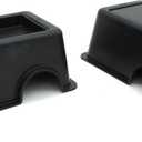 2 Pcs Small Reptile Hide Box Snake Hide Feel Secure and Safe, Gecko Hide (Black)