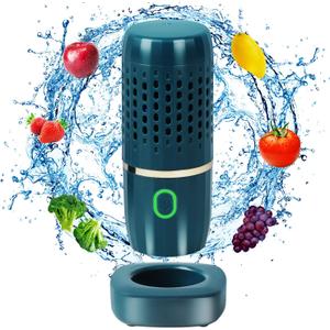 Fruit and Vegetable Cleaning Machine, Fruit Cleaner Device in Water, Portable Food Purifier Vegetable Washer,Ultrasonic Fruit Washer for Rice,Bean, Meat