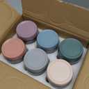 NETANY 6-pack 16 oz Overnight Oats Containers with Lids, Glass jars with Airtight Lids, Wide mouth Mason Salad jars, Glass Food Storage Containers for Snacks Yogurt Spice Sugar