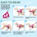 SlowTon No Pull Small Dog Harness and Leash Set, Puppy Soft Vest Harness Neck & Chest Adjustable, Reflective Lightweight Harness & Anti-Twist Pet Lead Combo for Small Medium Dogs (Fuchsia, S) (A-Fuchsia - With Front Clip)