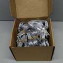 500 Pcs 1-5/8" Preformed Galvanized Steel Fence Ties with Drill Chuck and Pre-Cut Tool, 11 Gauge Twist Ties for Securing Chain Link Fences on Farms, Ranches, Gardens (500)
