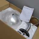 Cascade 16.5" Glass Vessel Sink with Faucet in Smoky Grey (Gray)