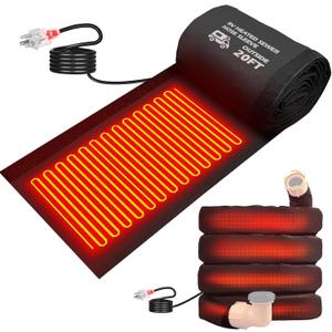 Heated Rv Sewer Hose,20FT 15FT Electrical Heated Sleeve of Rv Sewer Hose Kit,Camper Sewer Hose or Rv Skirting for Winter/Avoid Freezing -20 Rv Accessories(20FT)