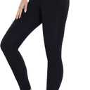 High Waist Yoga Leggings for Women, Non See Through Workout Leggings, Sports Fitness Pants for Gym Casual Otutfits (Medium, Black)