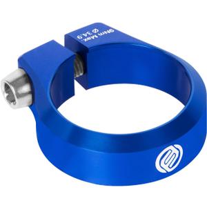 FIFTY-FIFTY Bike Seat Post Clamp, Aluminum Alloy Bicycle Seatpost Collar, 28.6/29.8/31.8/34.9/36.4/38.6mm Bicycle Seat Tube Clip for Most MTB, Road Bikes (34.9mm, Blue)