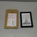 Upsimples 4x6 Picture Frame, Display Pictures 3.5x5 with Mat or 4 x 6 Without, Wall Hanging Photo Frames, Black, 1 Pack