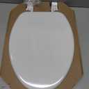 Bemis 1400TTA Economy Durable Wood Toilet Seat, Made in USA, Elongated, White