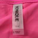 Yonique Womens Two Piece Swimsuits Tummy Control Tankini Plus Size Bathing Suit Halter V Neck Swimwear Hot Pink 18W