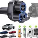 4-in-1 CCS & J1772 to Tesla Adapter, for Tesla Model 3/Y/S/X/Cybertruck at CCS1 DC Fast Chargers & J1772 Level 1/2 Stations, Compatible with All Tesla Models