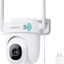 ZUMIMALL 5MP Security Camera Outdoor - 2.4G/5G WiFi, Wired Power 24/7 Recording | AI Motion & Noise Detection, 360 Auto Tracking, Color Night Vision | IP66 Weatherproof, Alexa Compatible (White)