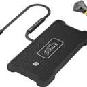 Wireless Charger Car Fast Charging pad, POLMXS Wireless Phone Charger Cell Phone RGB Light up Cordless Charging mat Compatible with iPhone 11/12/12/14/15 Galaxy S21/S22/S23/24 Airpod (C15 PAD)