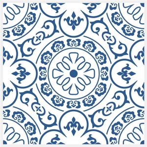 SVNOOC Peel & Stick Tile Stickers 12 PCS Self Adhesive Backsplash Decorative Wall Stickers for Kitchen Bathroom Tile Decals Waterproof & Removable 6" x 6" (Blue)