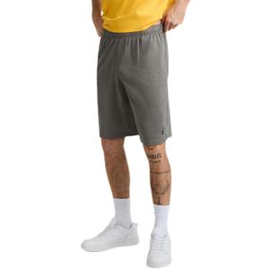 Champion Men's Sport Shorts, Moisture Wicking, Athletic Shorts, Gym Shorts (Reg. Or Big & Tall) (Medium, Granite Heather - Reflective C Logo - 10" Inseam)