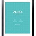 LaVie Home 20x28 Poster Frame Black, Display Pictures 18x24 with Mat or 20x28 Without Mat, Stable and Sturdy Picture Frame with Polished Plexiglass, Horizontal and Vertical Format of The Wall（1 Pack）
in