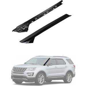 Flecto A-Pillar Molding Trim Outer & Inner Bracket Front Left Driver Side Compatible with Ford Explorer 2011-2019, Replaces 926-450 BB5Z-7803136-AB
