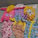 6 Sets 14-16 Inch Baby Doll Clothes, New Born Doll Outfits with Rompers & Accessories for 16-inch Soft Body Dolls ( No Doll)