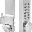 Mechanical Combination Lock, Keyless Entry Door Lock 111 Digits Code Keypad Deadbolt Sliding Door Passsword Security Combination Lock for Home Gate Kitchen Office Balcony