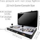 Portable 20000 in 1 Metal Box 3D Arcade Game Console, 22 inch Screen Retro Electronic Game Console, with Search/Hide/Save/Load/Pause Functions