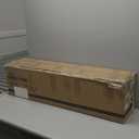 HOLLO STAR 7.5 ft Flocked Prelit Christmas Tree with 348 LED Lights, App Control, Skinny Artificial Pencil Christmas Tree, Multi-Color RGBW Lights, 960 Branch Tips, for Small Space, Home, Party