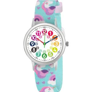 Kids Watch for Girls and Boys,for Children's Toddler Learning Time and Easy to Read Time, Adjustable Nylon Strap, Analog Watch for Boys and Girls Ages4~11 (Unicorn)
