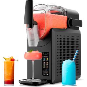 Iceman by Chefman Slush-Ease MAX 90oz Slushie Machine, 64oz Liquid Capacity Frozen Drink Maker & Slushy Machine with 5 Presets and LED Display, Perfect for Frozen Margaritas, Frappes, Smoothies (Black)