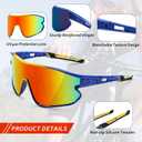 Kids Sports Sunglasses Lightweight Frame UV400 Youth Baseball Sun Glasses Sports Cycling Shades for Boys Girls