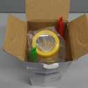 Bug Cather 5X Magnifyer Insect Jar Observation Kit Bug Viewer Built-in 7cm Ruler with 2 Plastic Tweezers Bug Catcher Kit for Kids Science Nature Exploration (4Pack, Yellow)