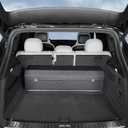 Car Trunk Organizer, Leather Trunk Organizer for Suv with Lid and Push-pull Handle Car Trunk Leather Storage Box Extra Large Cargo Storage (Black, 41.3 x 11.4 x 12.2in)