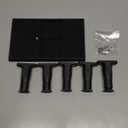 5 PCS Adjustable Bed Frame Support Legs (5.1"-8.3") - Heavy Duty Plastic Furniture Support Feet with Wide Base, Center Slat Reinforcement Leg, Furniture Replacement Parts for Bed/Sofa/Dresser/Table