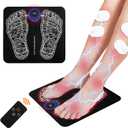 EMS Foot Massage Mat for Muscle Relaxation,Foot Massager Pad with Remote Control,TENS (Mode:KTR-2492)