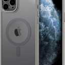 Anuck Case for iPhone 11 Pro Max Case Magnetic Phone Case Compatible with MagSafe, Soft TPU Bumper Hard Translucent Matte Back Slim Fit Shockproof Protective Cover for Men Women Girls - Gray