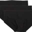 Commando Womens 3Pk Cotton Bikini (Medium, Black)