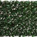 DOEWORKS Expandable Fence Privacy Screen for Balcony Patio Outdoor, 1PC Faux Ivy Fencing Panel for Backdrop Garden Backyard Home Decorations (Green)