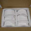 LE TAUCI Ramekins 4 OZ Oven Safe, Creme Brulee Ramekins, Pudding Custard Cups Souffle Ramiken, Dipping Sauce Dishes, Ceramic Ramekin Bowls Set of 6, White