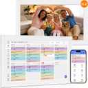 Digital Calendar, 15.6-inch Smart WiFi Electronic Calendar Wall Planner & Chore Chart, Interactive Touch Screen HD Display for Family Schedules, Meal Plan, Photo Display, Desktop & Wall Mountable