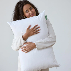 Avocado 100% Certified Organic Bed Pillow with Organic Cotton Shell, Organic Latex & Kapok Fill, Queen