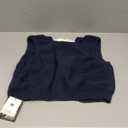 Lianlive Sweater Vest Top for Women Casual Crop Knit Cardigan Vest Bow Tie Back Knit Tank Tops (Medium, Navy)