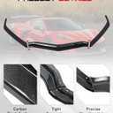 Carbon Flash C8 Front Bumper Lip Splitter Fit for Corvette C8 2020-2025 3PCS ABS Front Bumper Lip Chin Spoiler OEM #84869770
