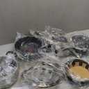 T-fal Ultimate Hard Anodized Nonstick Cookware Set 17 Piece, Oven Broiler Safe 400F, Lid Safe 350F, Kitchen Cooking Set w/Fry Pans, Saucepans, Saute Pan, Griddle, Pots and Pans, Dishwasher Safe Black