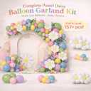 Spring Flower Balloon Arch Garland Kit, 157pcs Groovy Wildflower Balloon Arch with Daisy Balloons for Baby in Bloom Baby Shower Easter Party Spring Daisy Theme Birthday Party Decorations
