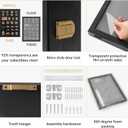 16x12 Pin Display Case Pin Collection Display Case with 98% UV Protection Acrylic Door for Military Medals, Jewelry Pins, Pin Gift, Insignia Ribbons, Beach Tags, Pin Collectibles
