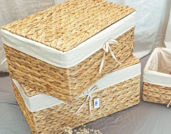 Wicker Baskets Home Decor Basket Set of 3