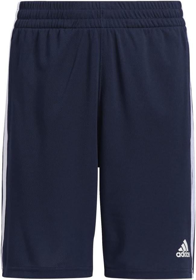 adidas Boys' Classic 3-Stripes Shorts (14-16, Collegiate Navy)