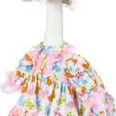 Soulchen 1 Set Easter Porch Goose Outfit 23 Inch Rabbit and Eggs Cement Goose Clothes Dress and Hat Costume Set for Easter Spring Holiday Garden Yard Decor
