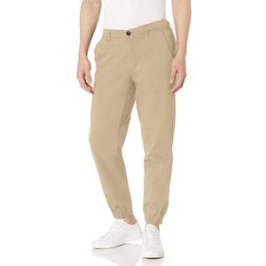 Amazon Essentials Men's Straight-Fit Chino Jogger Pant (Khaki Brown)