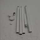 Shower Curtain Rod, 1" Diameter Heavy Duty Tension Shower Rod, Non Slip Adjustable 28-74 inch No Drill Shower Curtain Rods Spring Tension For Bathroom, Shower Stall, No Rust, White