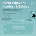 Retrospec Solana Yoga Mat Thick 1/2in Non-Slip Workout Mat with Nylon Strap - 72x24in Exercise Mat for Pilates, Stretching & Fitness - BPA Free, Easy Clean