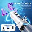 Water Flosser for Teeth Cleaning Pick: Portable Cordless Oral Irrigator350ML, 4 Modes 4 nozzles,IPX7 Waterproof Rechargeable Design Perfect for Travel and Daily Deep Cleaning Gum Care at Home