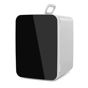 Electactic 10L Compact Mini Fridge, Portable Small Refrigerator, Small Cosmetics Cooler, 2.6 Gal Mini Fridge with AC/DC Adapters for Beverage, Food, Makeup, Bedroom, Office, Dorm, White