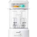 GROWNSY Bottle Sterilizer and Dryer, Compact Electric Steam Baby Bottle Sterilizer (Esterilizador de Biberones), Bottle Sanitizer for Baby Bottles, Pacifiers, Pump Parts